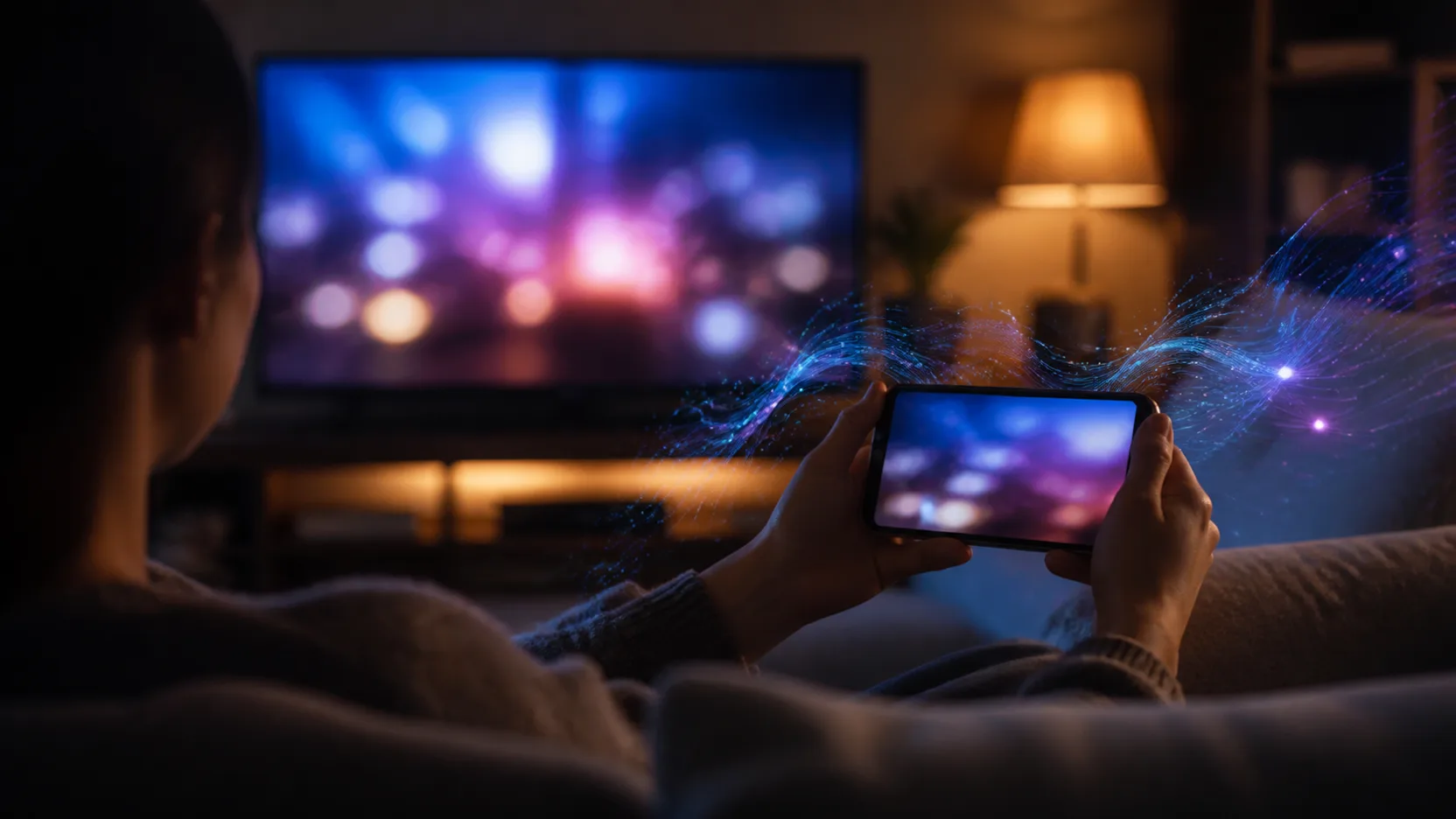 Pessoa assistindo a vídeos no celular com dados móveis do Vivo Lite